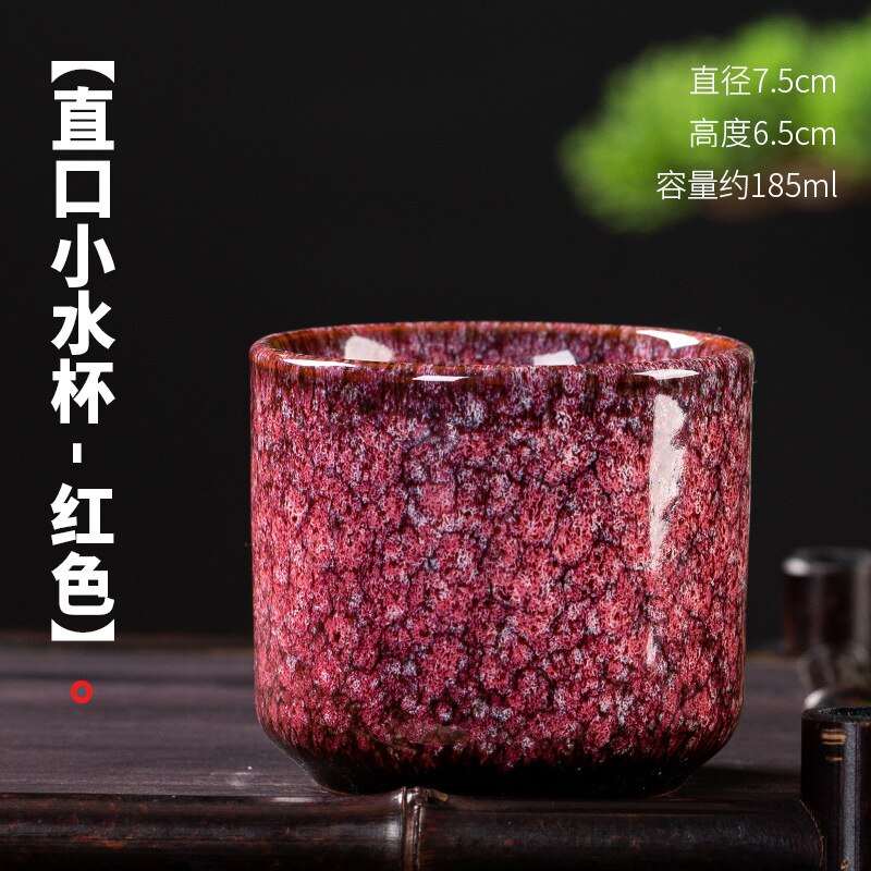 Oven Change Zand Goud Geglazuurde Keramische Proeverij Cup Kung Fu Single Cup Theekopjes Kleine Thee Cup Eigenaar Kopje Thee Kom thuis: WHITE