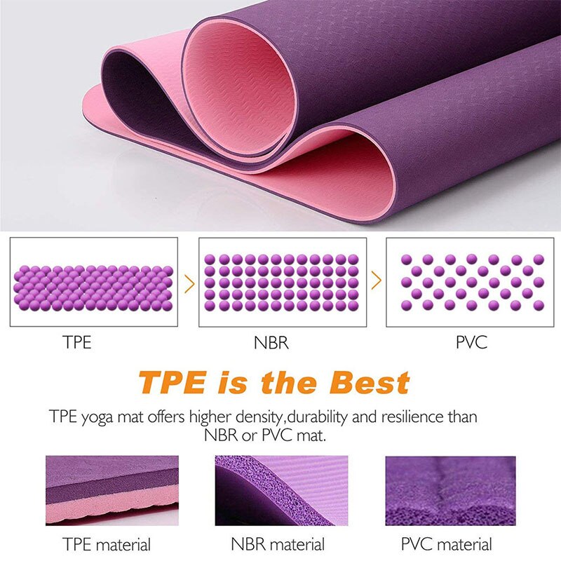 Tapis de Fitness TPE résistant aux déchirures, , Sport, perte de poids, Fitness, pour femmes