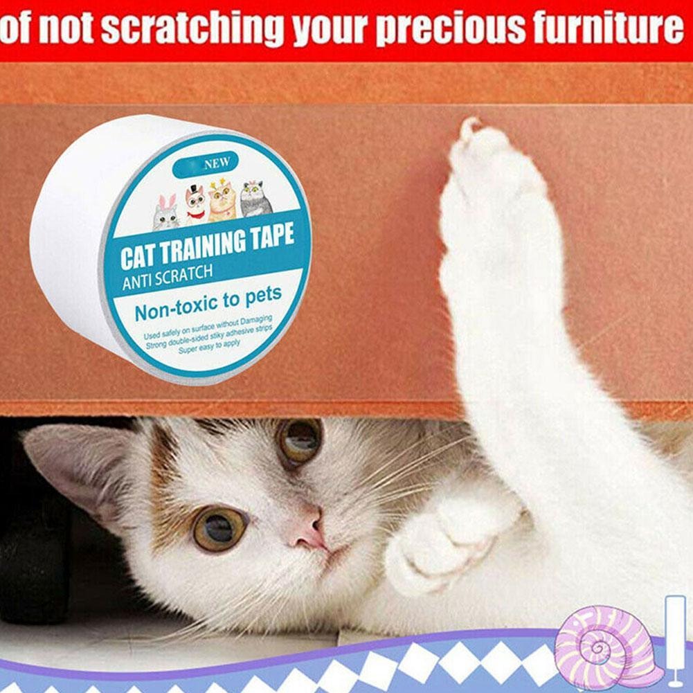 Safe Cat Scratch Deterrent Tape Anti-scratch Double Sided Sofa Protector For Carpet Furniture Couch Door Pet Training