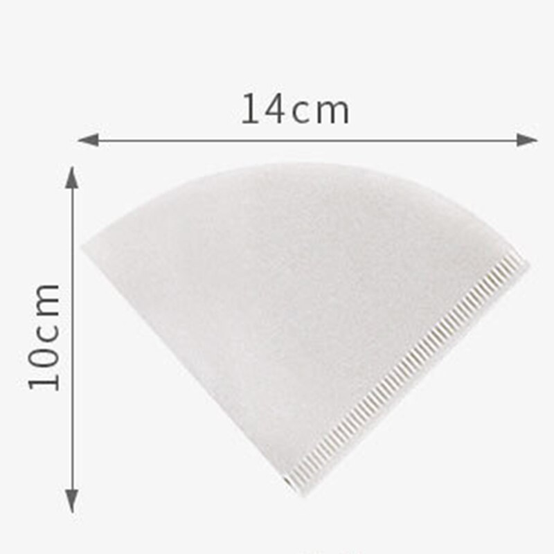 50pcs Cone-shaped Hand Drip Brew Coffee Filter Home Office Travel DIY Drip Filter Cafe Paper MU8669