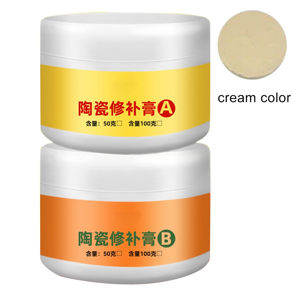 Tile Repair Agent Paste Tub Repair Kit White Tile Shower Repair Kit for Fiberglass Porcelain Ceramic Fix Crack F2: rice yellow