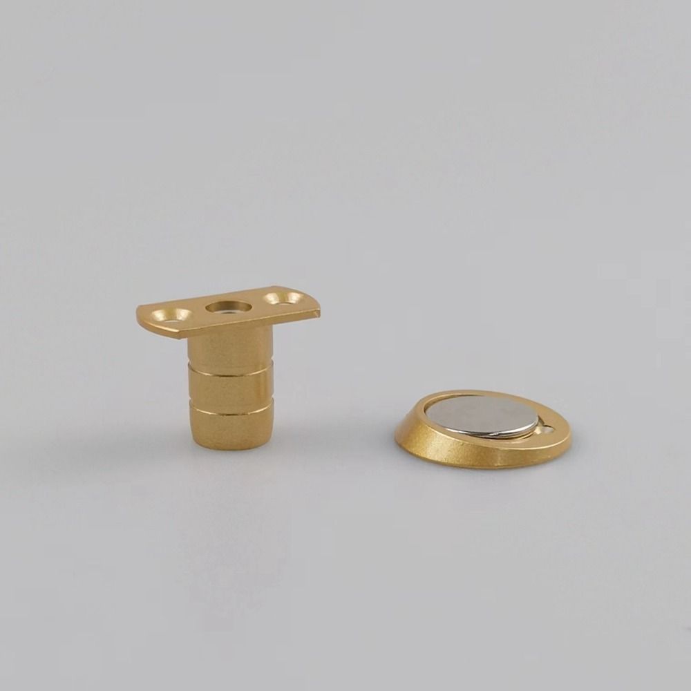 Door Stops Heavy Duty Door Holder Magnetic Invisible Door Stopper Catch Hidden Stainless Steel Door Stop Hardware: Silver