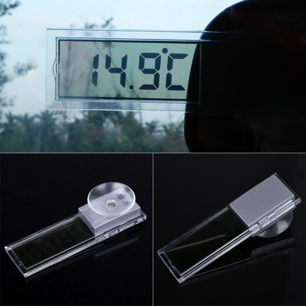 Termómetro Digital con ventana de grados centígrados grados para coche, modelo LCD, modelo Osculum