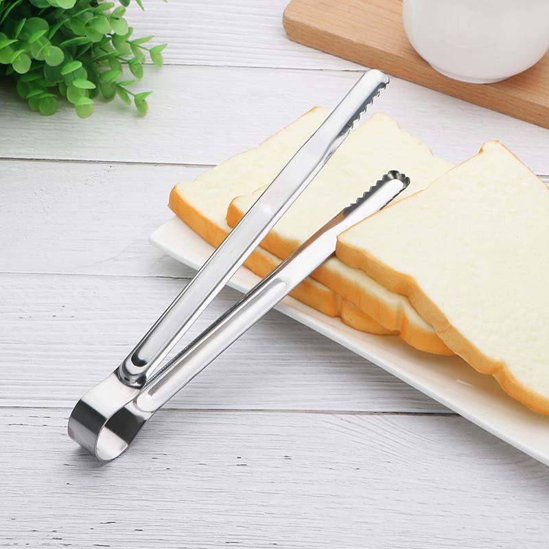 Pinzas para parrillas utensilios de cocina, pinzas de cocina de acero inoxidable largo, pinzas para cubitos de hielo, accesorios para herramientas de barbacoa, 1 ud.