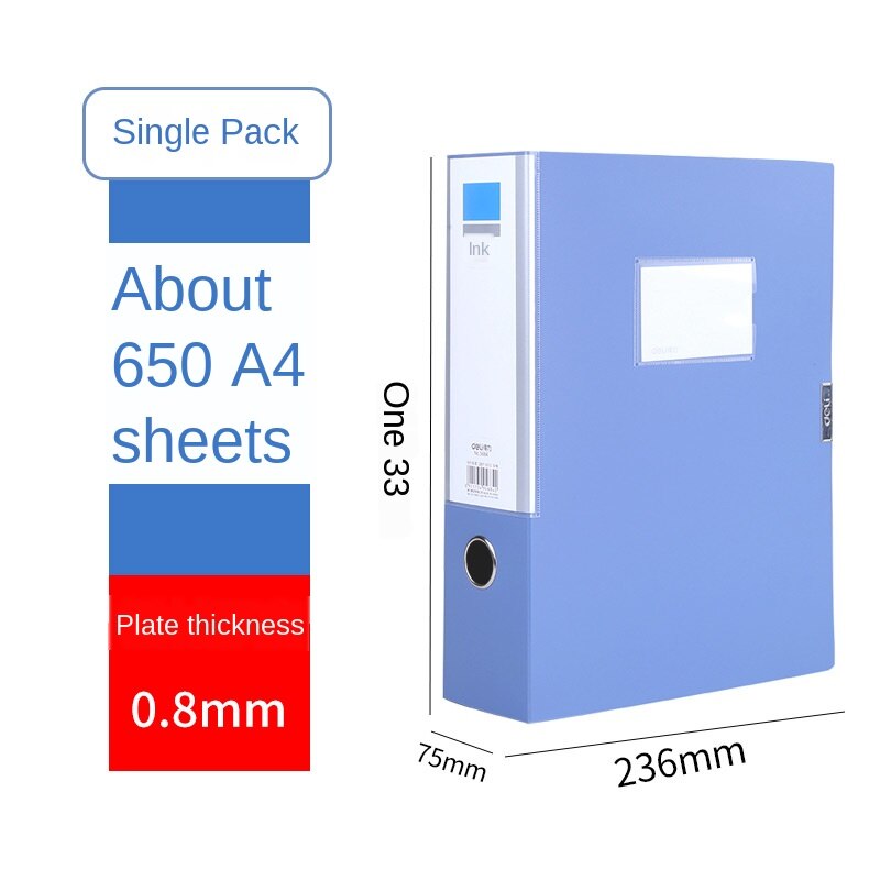 File Box A4 Tfile Box Glued Data Box Folder Storage Box File Set Multiple Specifications: Style8