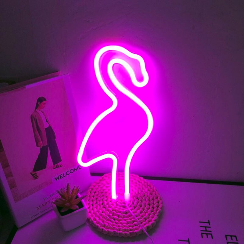 Lumière néon LED alimentée par batterie USB, lumières créatives, décoration pour chambre à coucher, fête de mariage, de noël: G006P