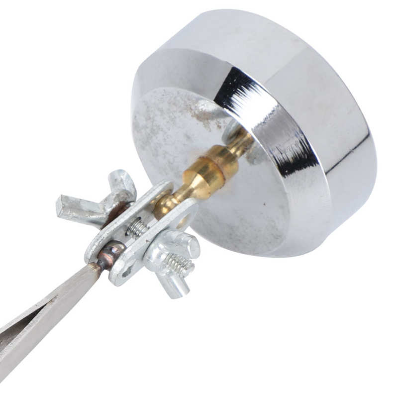 Soporte de tres manos con pinzas para soldadura de joyas, suministros de artesanía de Punta curva recta, pinzas de soldadura de joyería