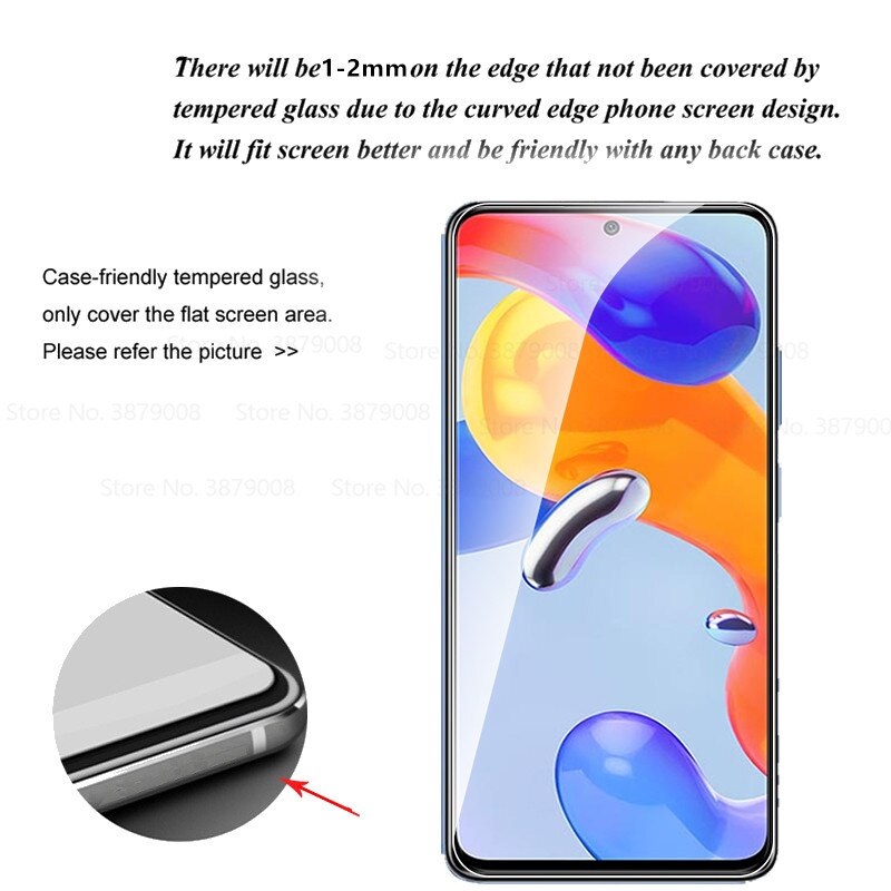 Custodia protettiva in vetro 2 pezzi per xiaomi redmi note 11 pro 5G note11pro 4G note11s note11 s pellicola protettiva in vetro temperato