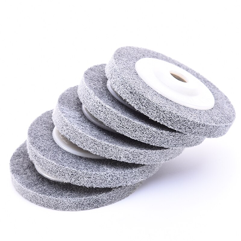 Nylon Grinding Disc 180# Flap Wheel For Metal Finish Wood Polishing On Angle Grinder 100*12*16mm