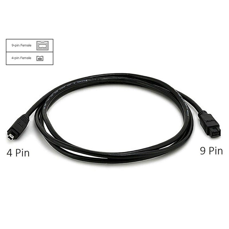 Am05-1 st ieee 1394 firewire 800 to firewire 400 kabel , 9 stift /4 stift & 1 st 1394 6 stifts hona  to 1394b 9 stift 400 to 800 kabel