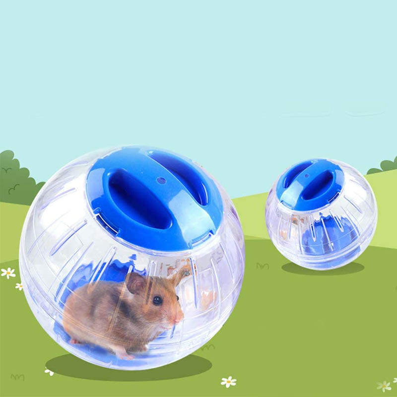 Mascota hámster juguete de bola para correr para ANIMAL PEQUEÑO plástico transparente hámster Jogging Ball Rack Entrenamiento de mascotas rueda de suministro de ejercicio