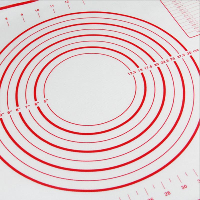 40 x 60cm antiaanbak siliconen bakmat pizzadeegmaker deegroller deegmat cake bakmat meetinstrument