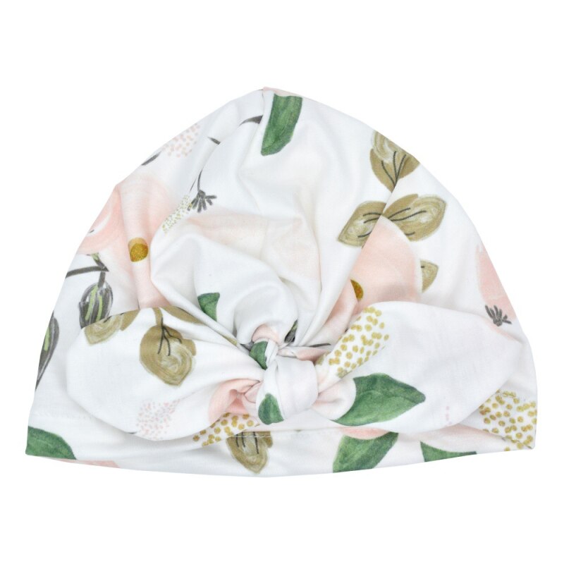 Schattige Baby Meisje Indian Geknoopt Cap Gedrukt Konijn Oor Hoed 6 Kleuren Multifunctionele Baby Haar Accessoires lente Herfst: 2