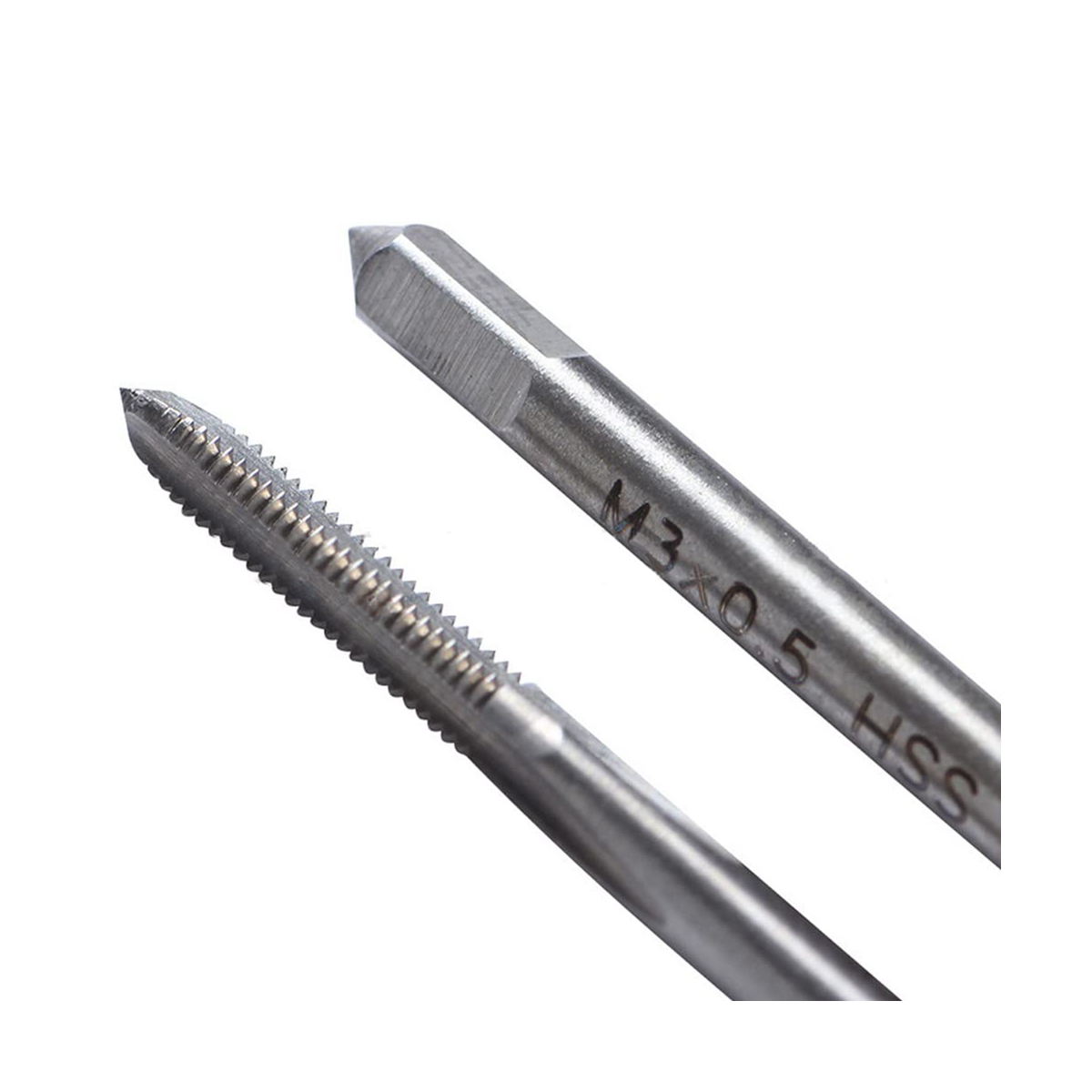 Broca de microgrifos de 10 piezas, herramienta de roscado de tornillo de mano pequeño, M1-M3.5 HSS, Mini grifo de enchufe Métrico