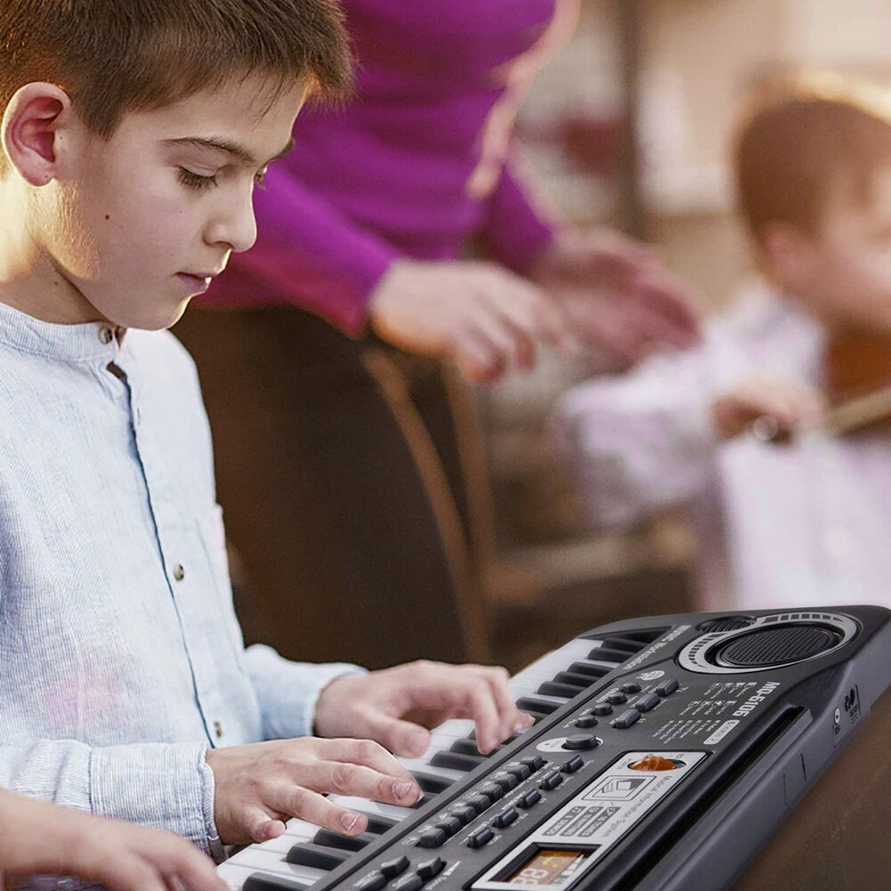 61 Toetsen Digitale Muziek Elektronische Toetsenbord Toetsenbord Elektrische Piano Met Microfoon Educatief Speelgoed Kids Muziekinstrument