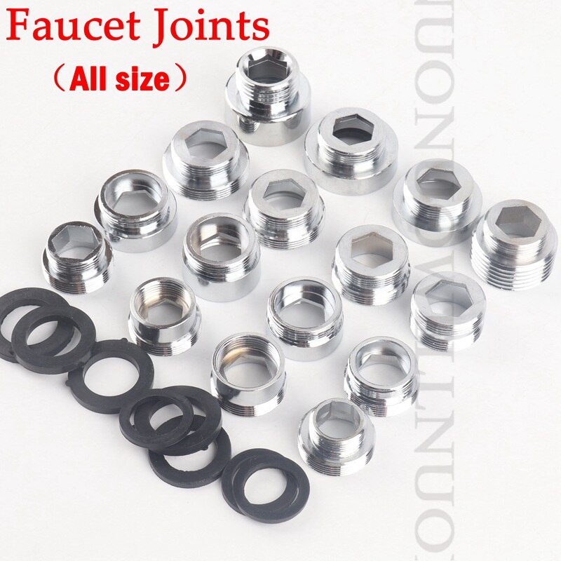 1pc NuoNuoWell Stainless Steel M22-M24 Thread Connector for Faucet Fittings Tap Adapter Bubbler Parts Water Purifier Accessory