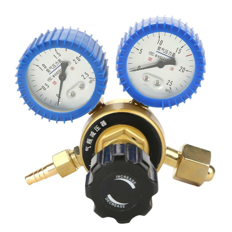 0-25Mpa Argon Lassen Regulator Uitstekende Metalen Zuurstof Flowmeter Shock-proof Gas Drukregulerende Stabiele Uitlaatdruk