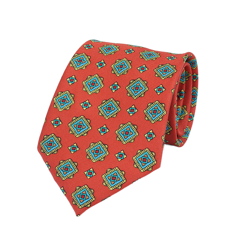 Corbatas de seda de Cachemira súper suaves para hombre, corbata de 8cm a la para hombre, corbatas coloridas con estampado novedoso para reuniones de negocios y bodas: Castaño