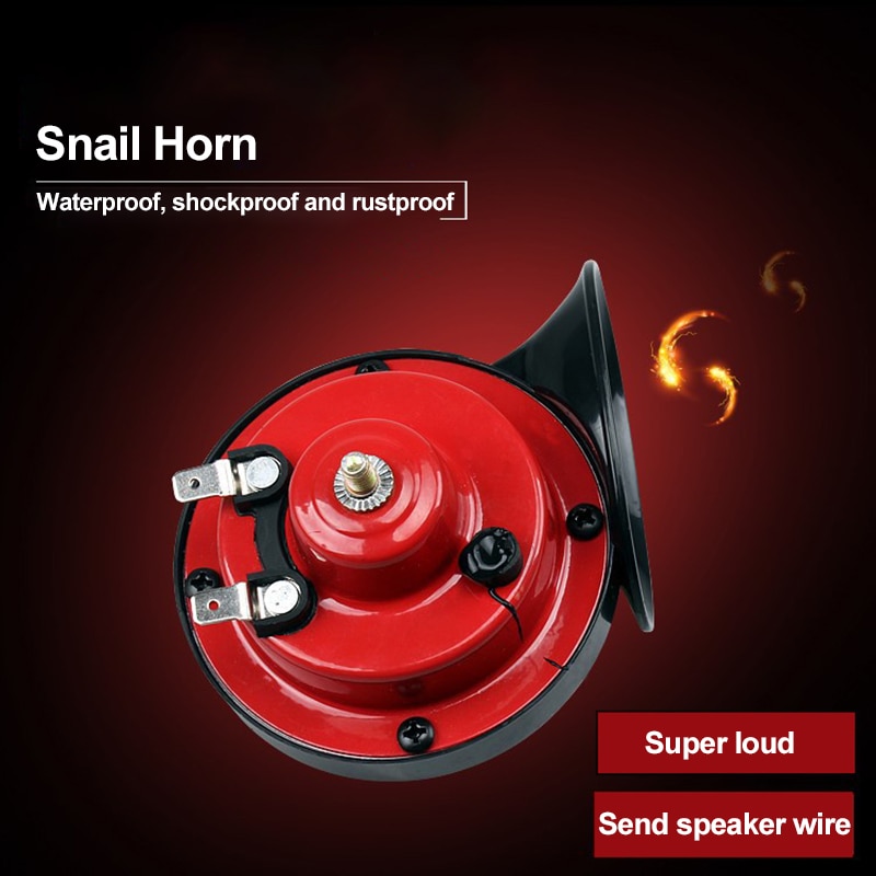 1 Pair Universal 300 DB Car Auto 12V Loud Horn Electric Vehicle Horn Snail Horn Multi-tone Claxon Horns