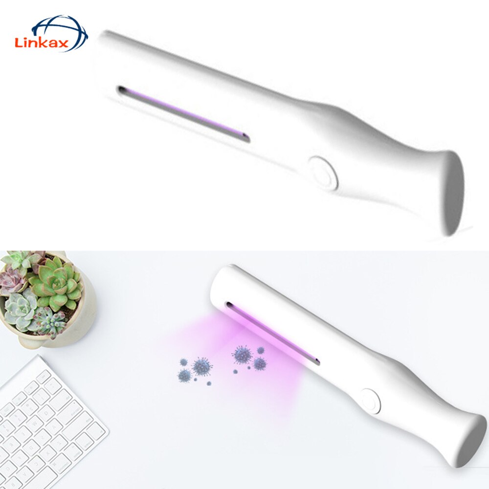 Portable UV Disinfection Lamp Light by AAA Battery Powered UV Sterilizer Mite Lights for Home Office Bedroom Living Room