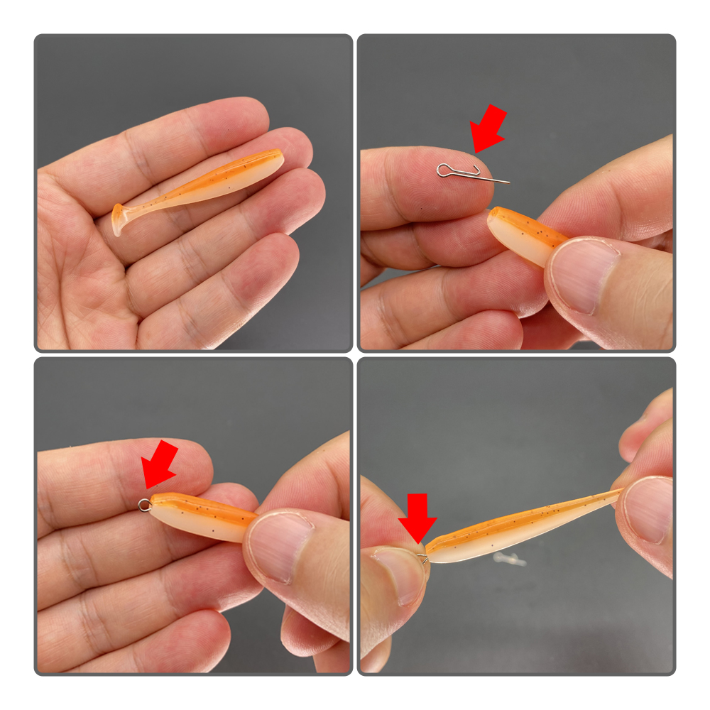 50pcs appât de pêche Stinger Spike crochet broches de connexion aiguille fixe verrouillage assistance leurre souple accessoires de pêche outils