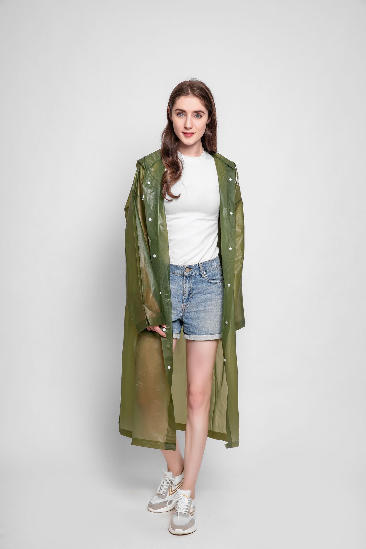 Adult Raincoat Waterproof Fishing Raincoat Adult Non-disposable Raincoat Outdoor Lightweight One-piece Hiking Hiking Raincoat: army green / 115x60cm 2PC