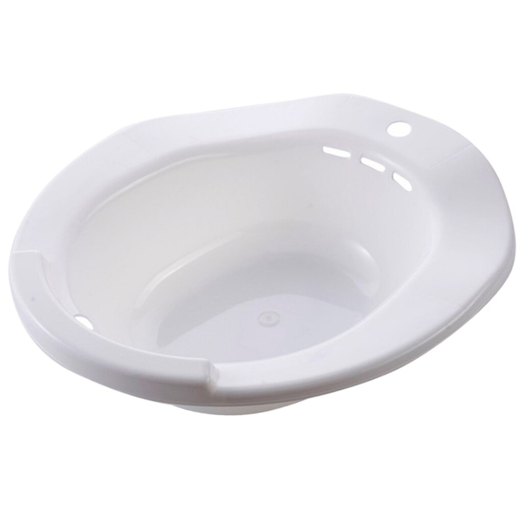 Sitz Bath Over-The-Toilet Perineal Soaking Bath, for Hemorrhoidal Relief, for Pregnant Women: White