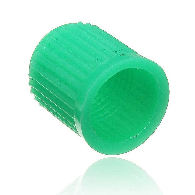 Tapas de válvula de rueda de plástico 100 Uds tapa para válvula cubierta para coche motocicleta verde