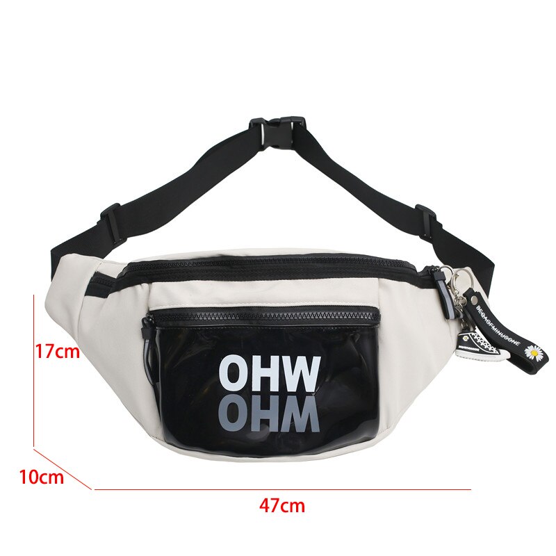 Sac à bandoulière de grande capacité pour hommes et femmes, sac banane en Nylon imperméable décontracté, grande taille, sac de poitrine de voyage polyvalent