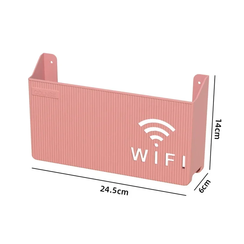 Wireless Wifi Router Storage Box Plastic Wall-mounted Cable Power Bracket Organizer Shelf Home Decor cajas organizadoras
