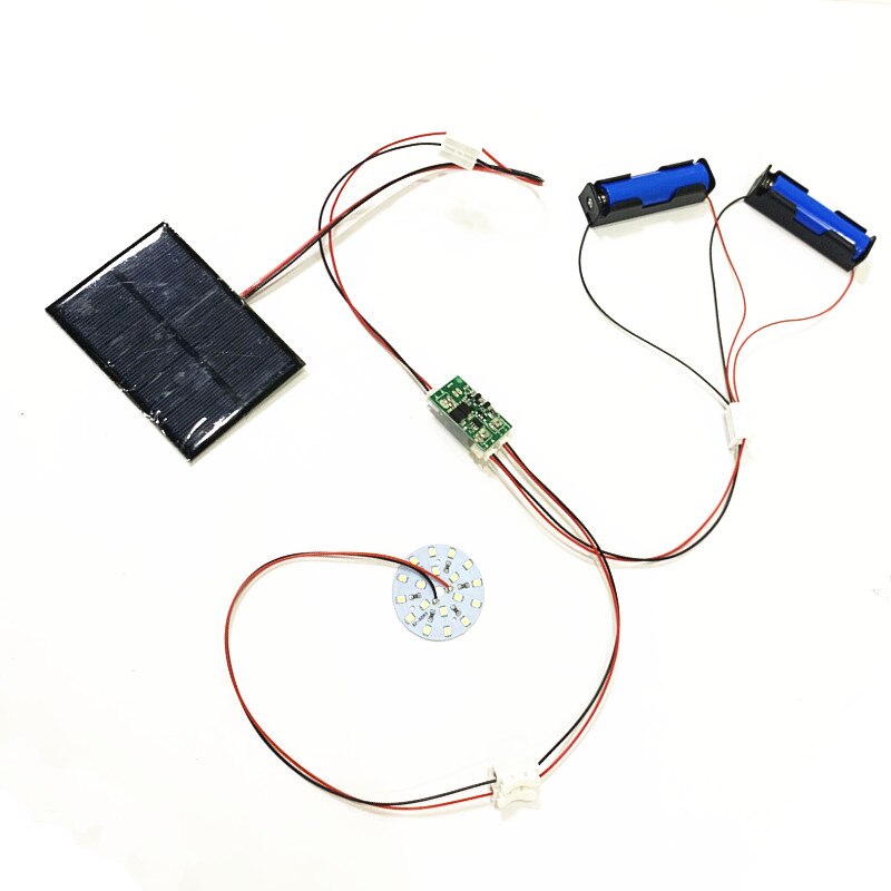 DIY KIT 5V 200mA 1W 2.5W Solar Panle with 0.6A Solar lamp Light controller 3.7V 5V 600ma with 3.7V 5W LED