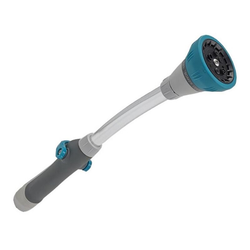 G5AB Garden Hose Watering Wand Sprayer Wand 8 Watering Patterns Adjustable Rain Wand Ergonomic Handle with One Touch Valve: Blue gray / U.S. regulations