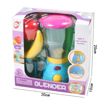 Hjem kjøkkenutstyr barnas simulering mini elektriske små apparater med lette brødrister kjøkken leker: blender