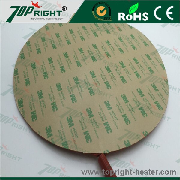 Dia.250mm 230v400w silicone heat pad with digital thermostat PID controller 0-150c