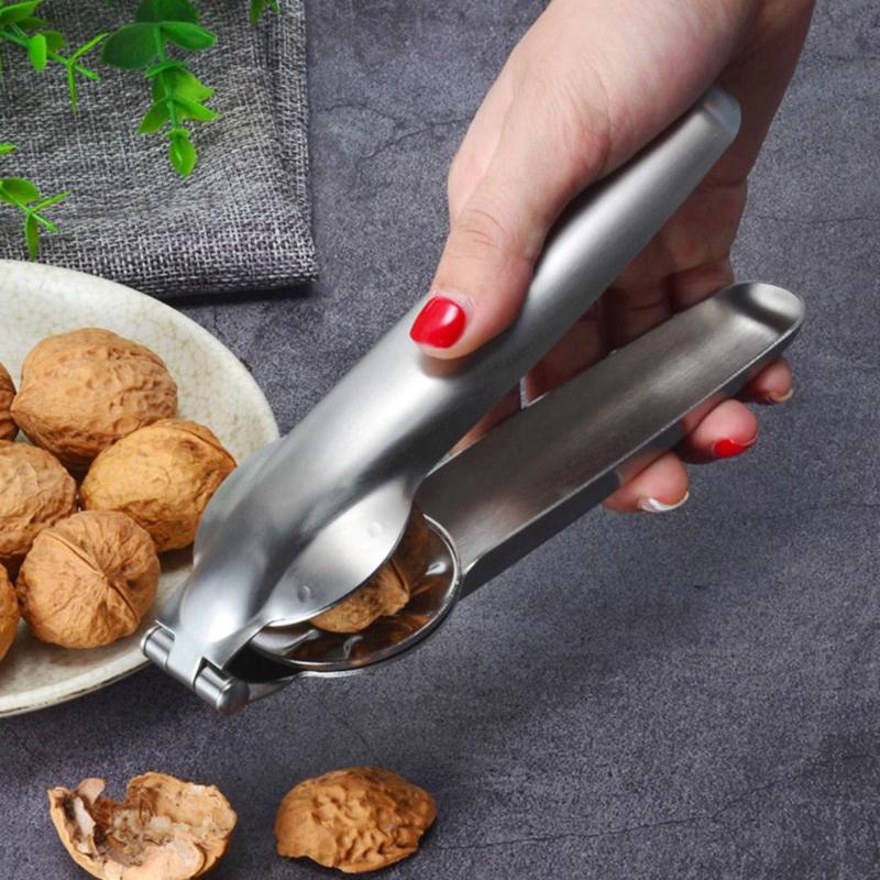 304 Stainless Steel Manual Chestnut Opener Peeler Metal Nutcracker Sheller 2 in 1 Chestnut Nut Clip Cutter Gadgets Kitchen Tools