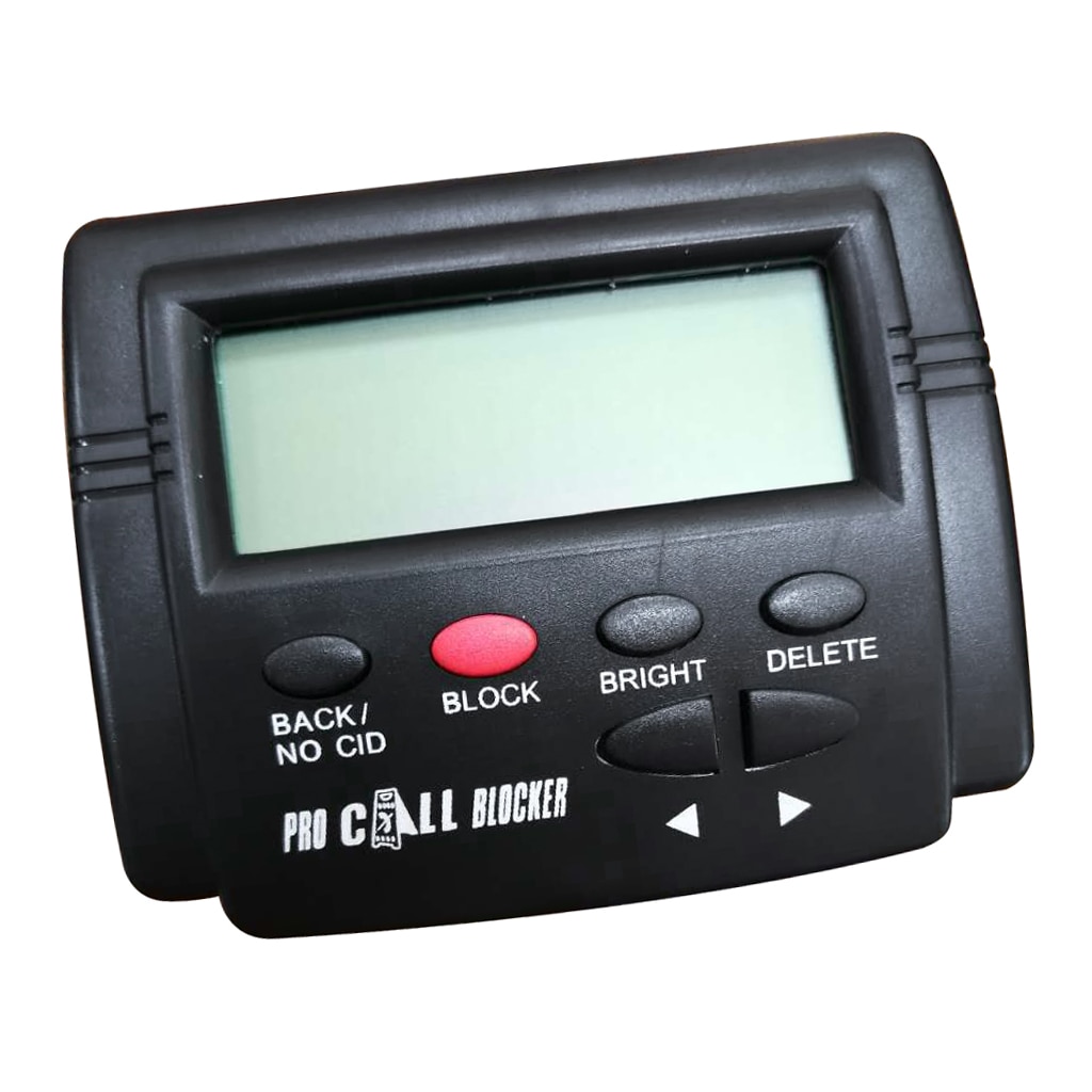 Samtalsblockerare multifunktionssamtalsspärr & samtals-id-display 1500 nummer kapacitet svartryck-knapp lcd-skärm med en knapptryckning