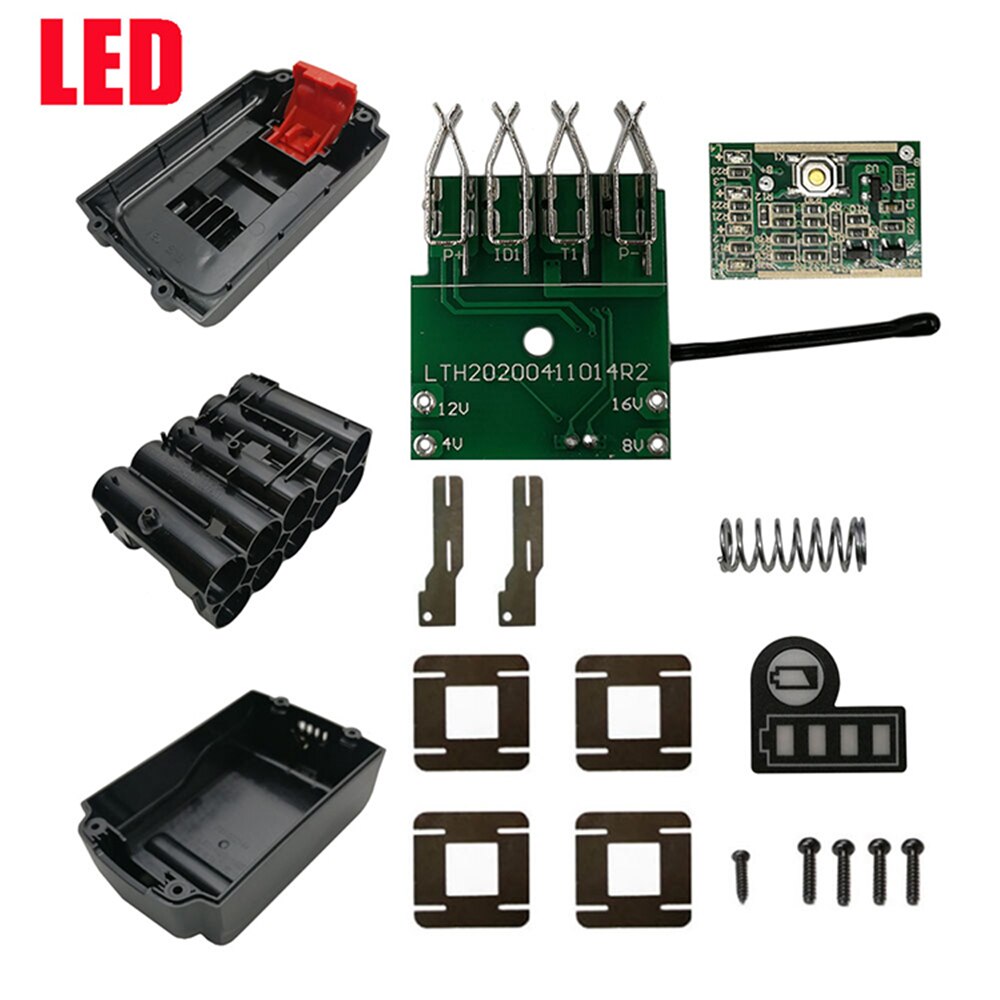 Für Schwarz Decker 20V Lithium-Batterie LBX2040 Gehäbenutzen Hülse Schutz Platine Batterie fallen Abdeckung einstellen