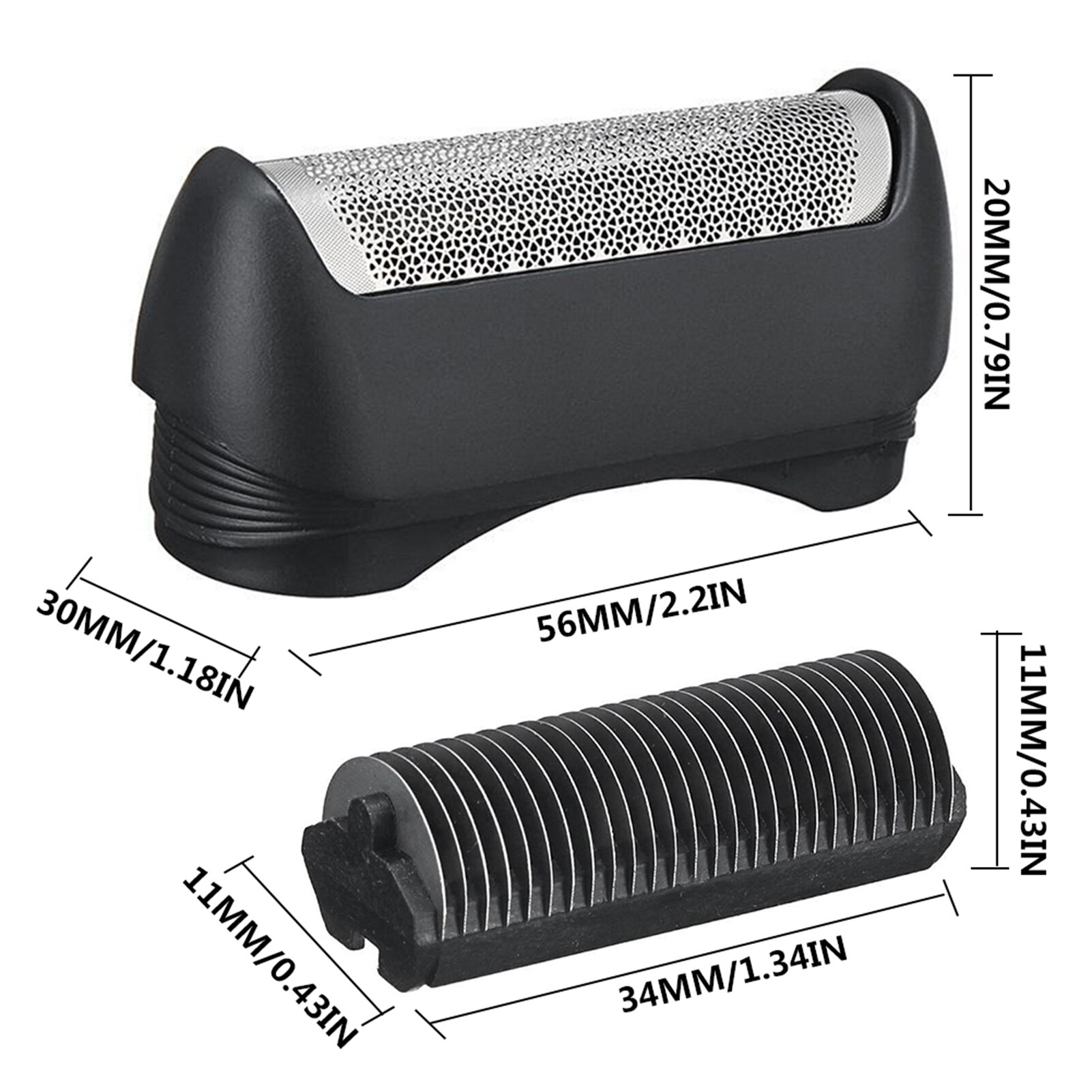 Scheermes Vervanging Folie & Cutter Tip Vervanging Films Caddy Voor Braun 11B Serie 1/ 110/120/140/815/ 835/5683/ 5684/5685 Scheerapparaat