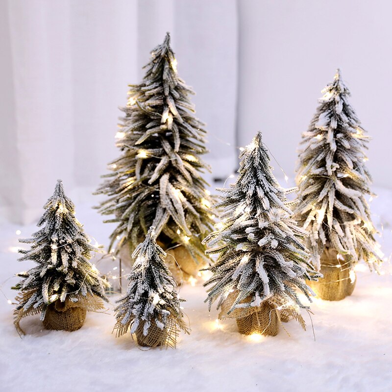 Simulation Christmas Tree White Christmas Decorative Tree PE Tree Pine Needle Christmas Tree Decor Ornaments