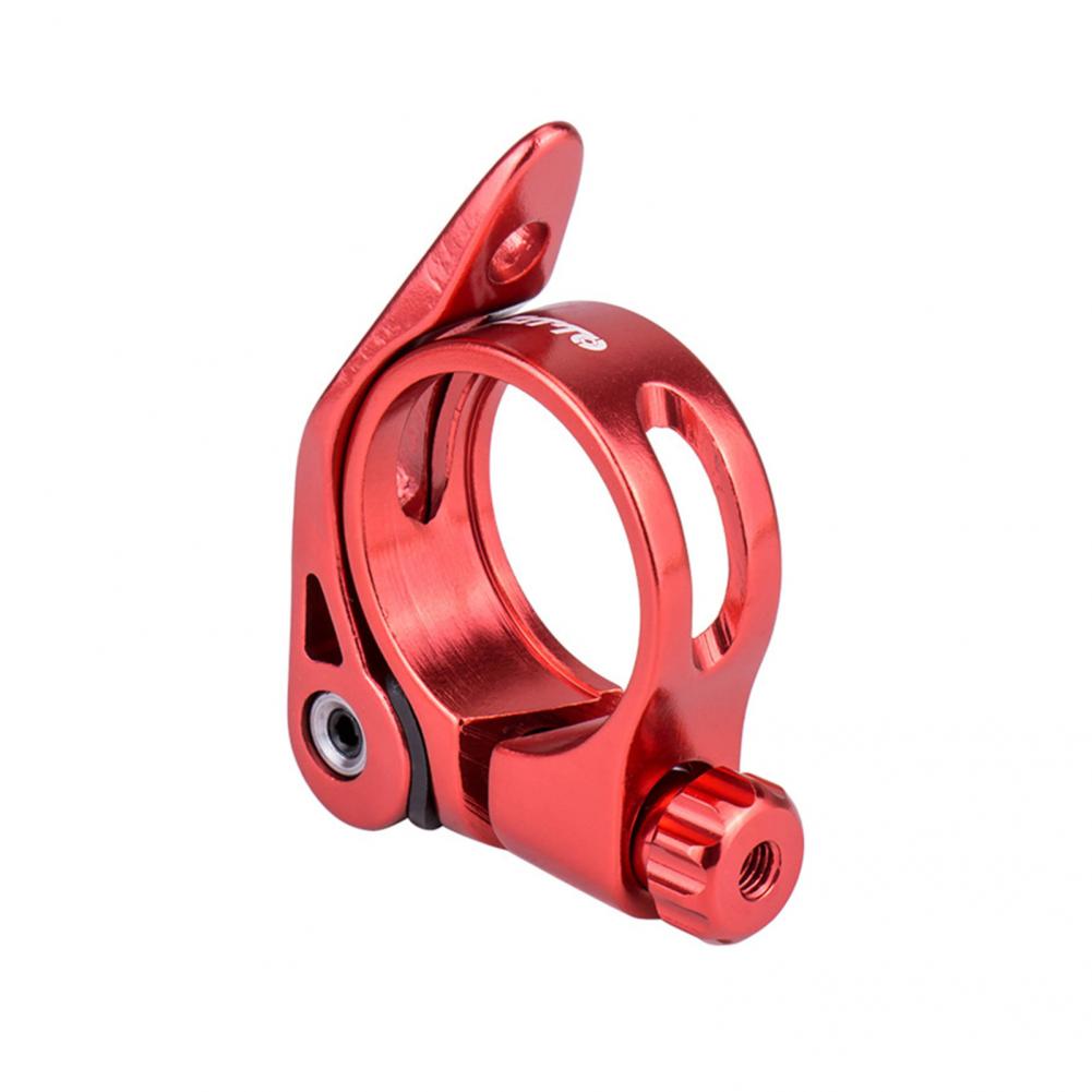 Abrazadera de tija de sillín de bicicleta, aleación de aluminio, anodizado para ciclismo