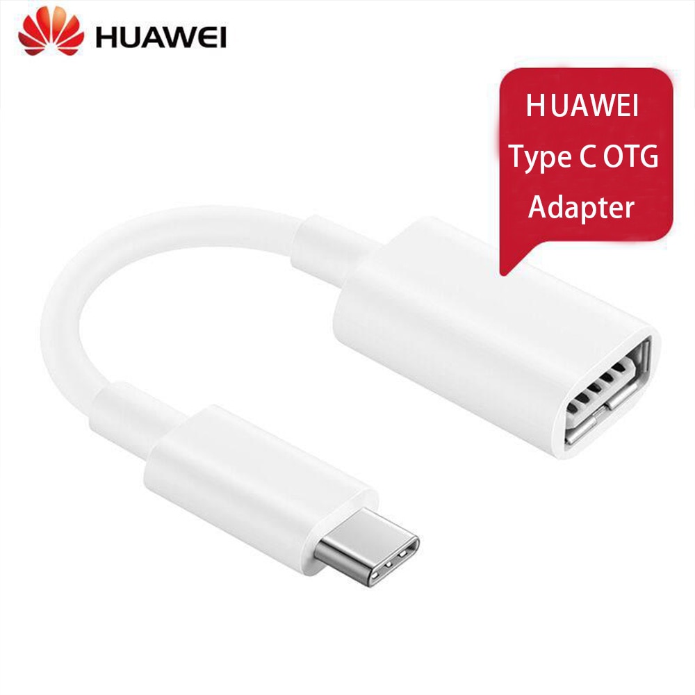 Original Huawei Type C USB 3.1 Male To OTG Type-A Female Adapter Cord For Huawei P40 P20 P30 Pro Mate10 20 30 Pro Honor 10 20 30