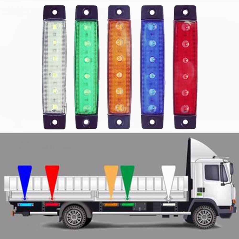 4PCS LED light 12V 24V White Red Orange Truck Trailer Indicator Marker kart caravan Pickup Lamps Side tractor