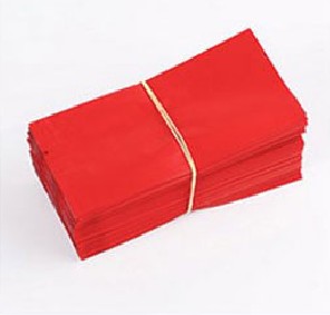 Sachet de thé en papier d'aluminium, sachets d'emballage thermoscellés sous vide sachets d'aluminium Mylar pour aliments café thé 200 unités/lot: Rouge