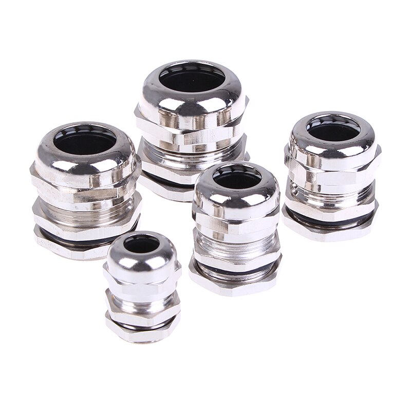 1 Pcs Stainless Steel pg9 pg13.5 pg16 pg19 pg21 Waterproof Connector Cable Gland