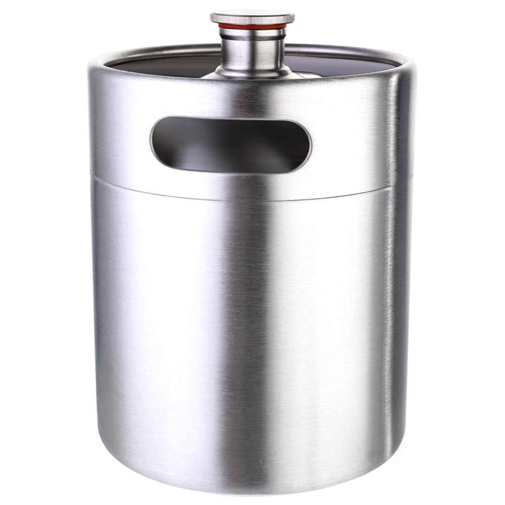 2/3.6/5L Stainless Steel Beer Keg Pressurized Growler for Craft Beer Dispenser System Home Brew Beer Brewing