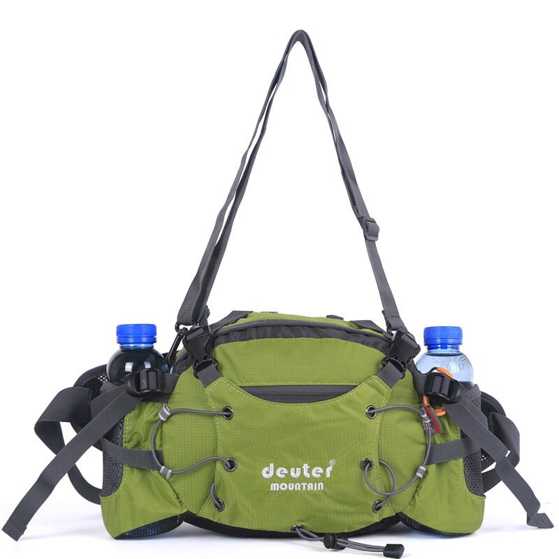 7l sacs banane imperméables et résistants à l'usure pour hommes et femmes, idéal pour l'escalade, le voyage, le camping, l'équitation et la randonnée: Herbe verte