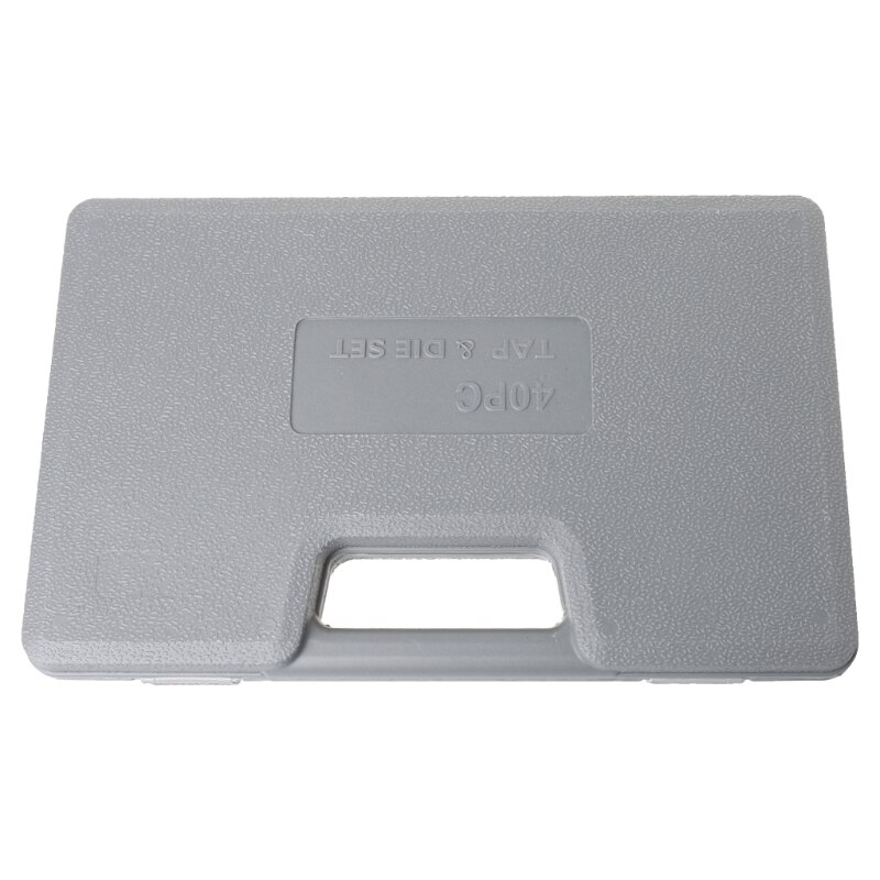 40Pcs Tap Die Set Hand Thread Plug Taps Hand Threading Tool Screw Thread Wrench Dies Kit With Storage Case