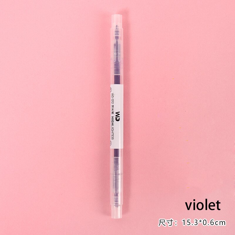 Rotulador de doble punta, juego único de 6 colores, de color caramelo, manual, diario, decoración: figure 6