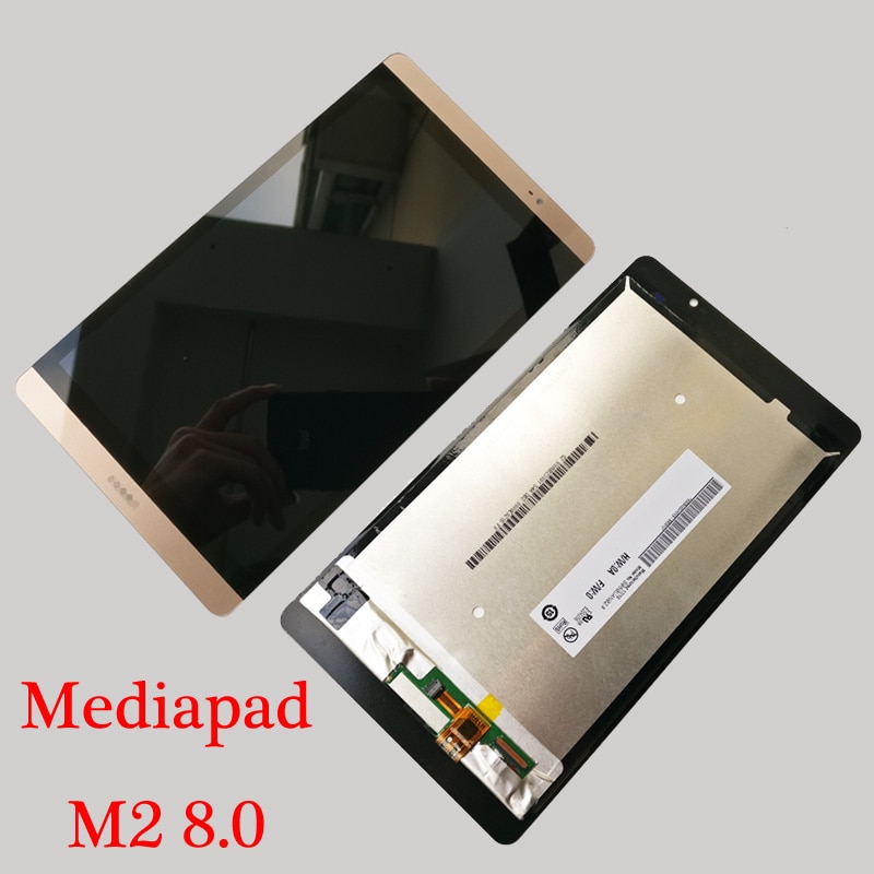 Weiß/Gold 8,0 Zoll LCD Anzeige + berühren Bildschirm Digitizer Montage Für Huawei Mediapad M2 M2-801L M2-802L m2-803L