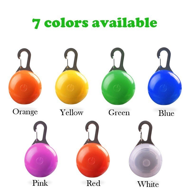 Tag Pet Gato filhote de cachorro do Cão LED brilhante pingente colar de Segurança Noite Luz Piscando Coleira para cães Luminosa Luz Brilhante